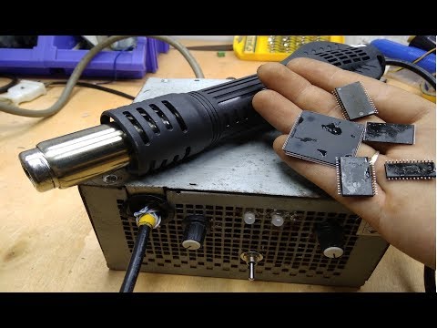 Soldering Rework Station Hot Air Gun Video