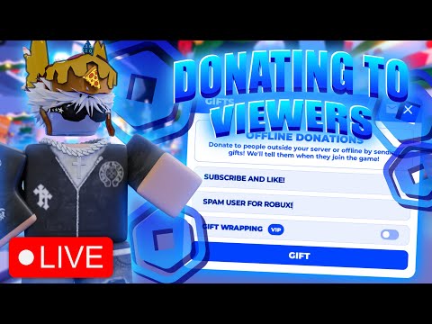 🔴 Pls Donate Live |📷 FACECAM | 💰DONATING ROBUX TO VIEWERS!!!💸