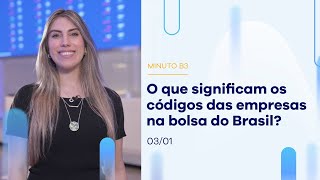 Ticker: como surgem os códigos das empresas listadas na bolsa do Brasil? | Minuto B3 – 03/01/2023