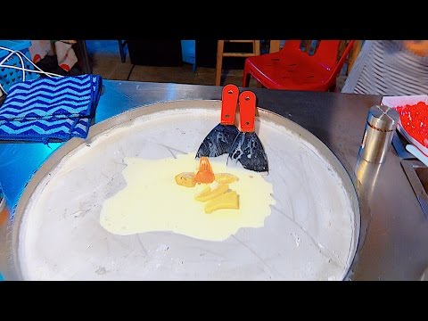 ICE CREAM ROLLS | Pipo Banana Monster | Street food Dessert Nightlife