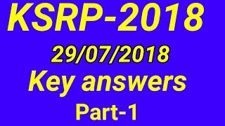 preview picture of video 'KSRP HK 2018 Key answers Part -1||29-07-2018||SBK KANNADA'