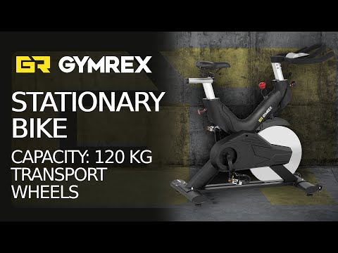 video - Factory second Stationary Bike - flywheel 20 kg - loadable up to 120 kg - LCD
