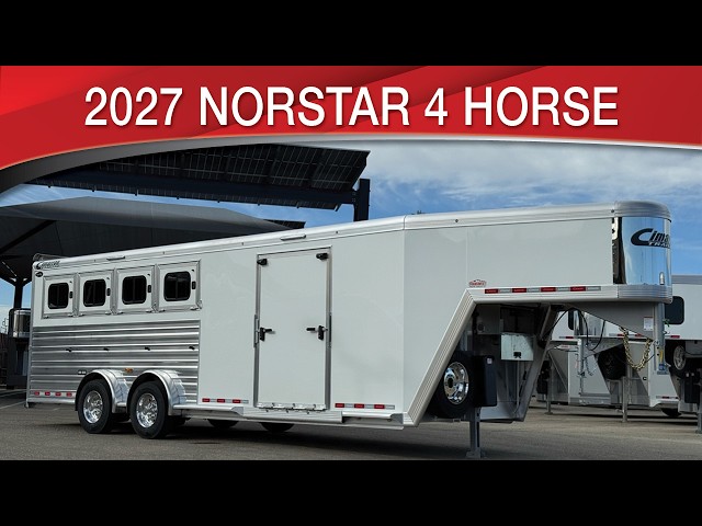 Preview image of 2027 Cimarron Norstar 4 Horse With V Nose And Side Ramp Tack youtube video