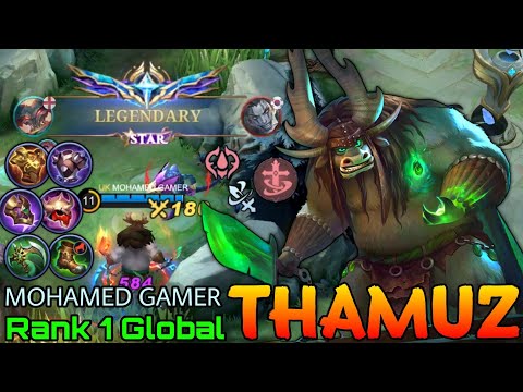 Hyper Hybrid Thamuz Legendary Gameplay - Top 1 Global Thamuz by MOHAMED GAMER - Mobile Legends