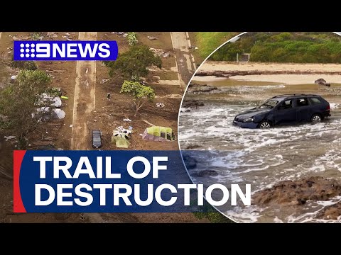 The Great Ocean Road re-opens after extreme flash flooding | 9 News Australia