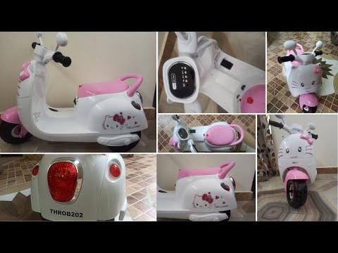 hello kitty scooty electric | toyhouse kitty scooty rechargeable scooter battery operated ride on