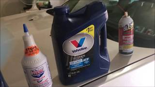 2004 Cadillac SRX Trans fluid change and Lucas Transmission fix.