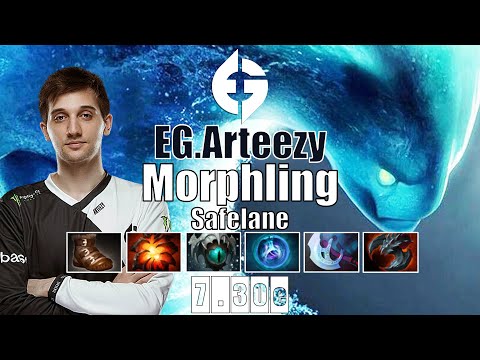 Morphling Safelane | EG.Arteezy | LEARN MORPHLING FROM RTZ GOD | 7.30e Gameplay Highlights
