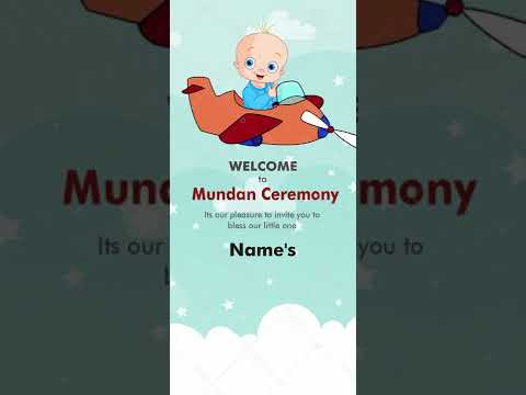 Latest Mundan Ceremony Invitation Video | Kids Mundan Ceremony Invitation | | DI-1798