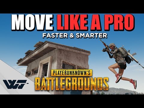 GUIDE: How to MOVE LIKE A PRO (Bunny Jumping, Sharp Turns, Speedclimbing stairs) - PUBG