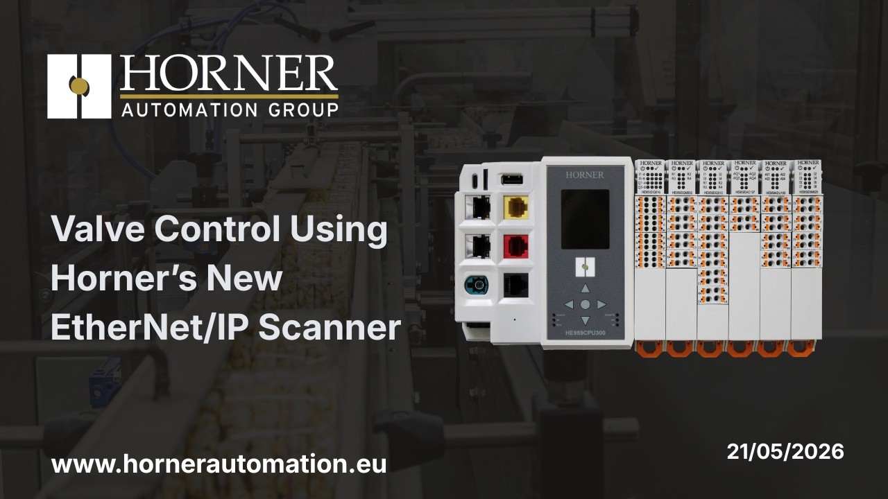 Valve Control Using Horner’s New EtherNet/IP Scanner