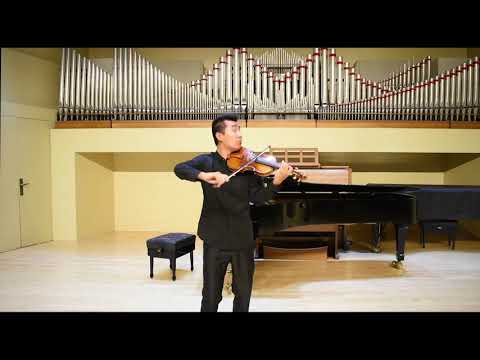 Bach violin solo sonata BWV1001, Fuga，Played by Bai Yunfei.