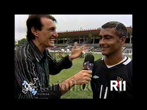 Romário sendo entrevistado por Amin Khader para o programa Tom De Bola 2005