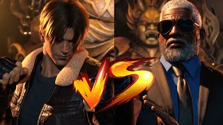 Tekken 8 VERSUS Leon S Kennedy vs Morgan Freeman