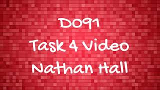 Nathan Hall D091 Task 4 Video
