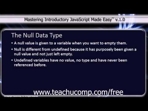 2 4 The Null Type Javascript Tutorial For Beginners