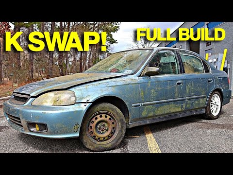 FULL BUILD - Restoring An Abandoned Honda Civic!! (K-24 SWAP)