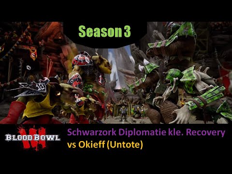 Blood Bowl 3 Season 3 Schwarzork Diplomatie vs Untote | Okieff - Irish Dead Stags Club