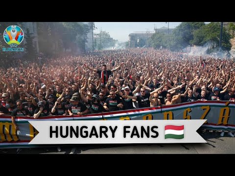 Thousands of Hungary fans marching to the stadium against Portugal match | Euro Cup 2020 | June |