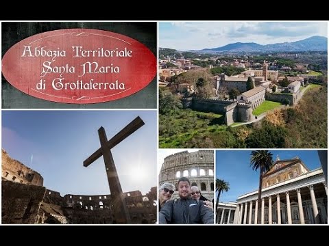 GROTTAFERRATA MONASTERY and ROME ITALY APRIL 2024