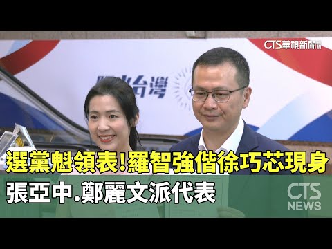 選黨魁領表！　羅智強偕徐巧芯現身　張亞中.鄭麗文派代表