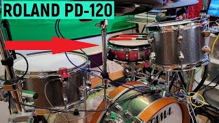 Video thumbnail for Roland PD-120 12" Dual Zone Trigger - Test and Review - Snare Upgrade Alesis Nitro, Suge, A2E by Demonic Sweaters