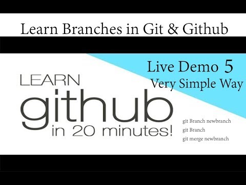 Learn Branches in Git Github Part 5 | Very Simple Way | Switch Branches | Merge Branches