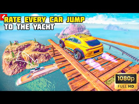 RATE EVERY CAR JUMP TO THE YACHT | OFF THE ROAD HD OPEN WORLD DRIVING GAME