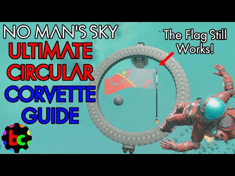 NO MAN'S SKY VOYAGERS How To Build GLITCH FREE, SAFE & EASY CIRCULAR CORVETTES! Ship Building Guide!