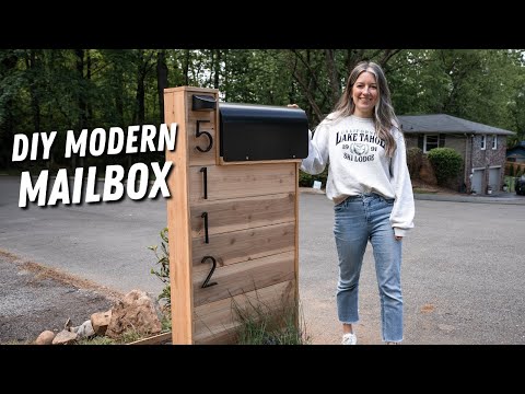How To Build an "Eye-Catching" Modern Mailbox
