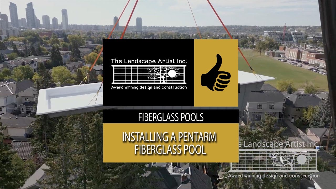 Installation of our Pentarm Fiberglass Pools. New Pool in a Few Days