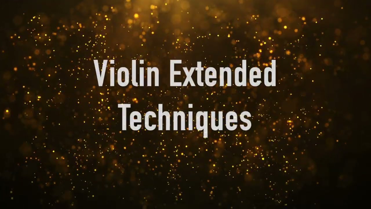 Violin Extended Techniques bariolage demo