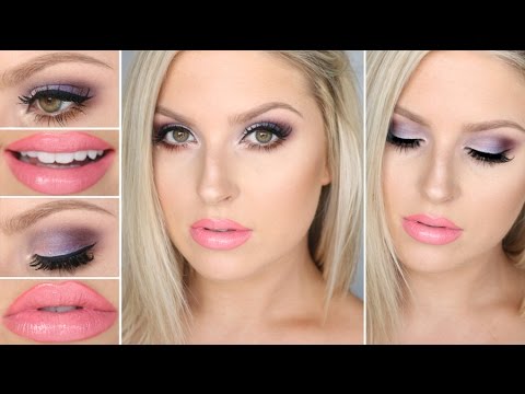 Chit Chat GRWM Purple & Pink Makeup! ♡ Girly, Glamorous & Playful! Video