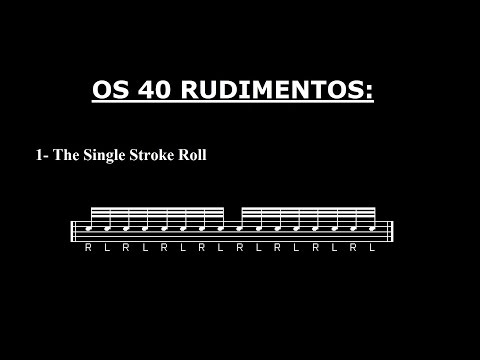 Os 40 Rudimentos - #01 - The Single Stroke Roll