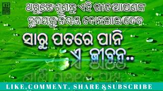 SARU PATARE PANI AE JIBANA..|| LYRICIST & SINGER : SURAJ SINGH || UPLOADED BY KT SURENDRA |