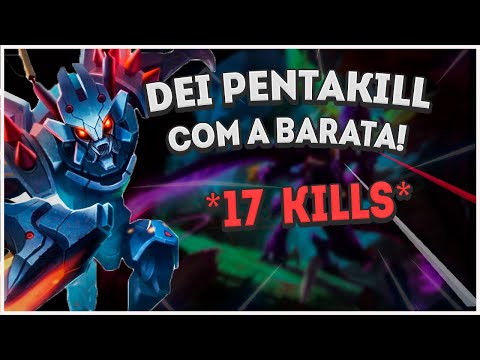 DEI PENTAKILL COM A BARATA E PEGUEI 17 KILLS NO DIAMANTE 2 - KHAZIX JUNGLE STREAM HIGHLIGHTS