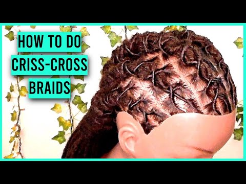 Loc Style Tutorial #26: How to do Criss Cross Braids |...