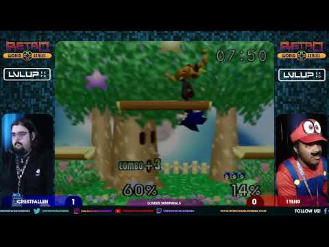 CrestFallen vs 1Ten0 (Losers Semifinals) - Super Smash Bros (Smash Remix) - LVL Up Expo 2023