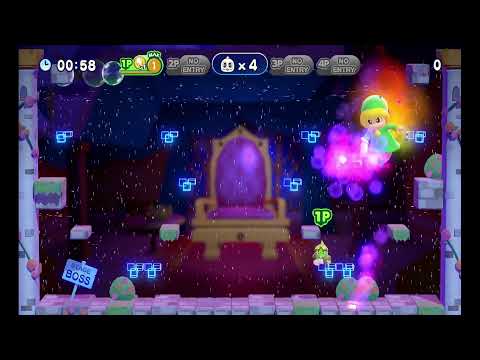 【Bubble Bobble 4】Friends gameplay 1 The Baron is Back! - Nintendo