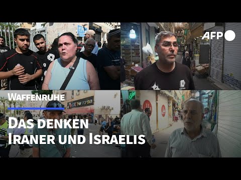 Waffenruhe in Nahost: Das denken Iraner und Israelis | AFP