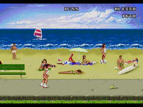 California Games (Jogos de Verão) - Skating (Patins Na Praia)