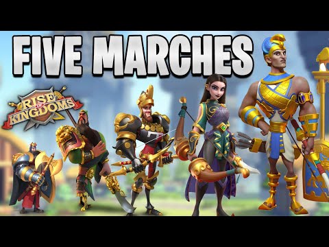 My 5 Open field Marches Perfect Killer combo | Rise of Kingdoms