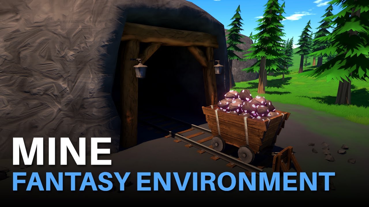Mine - Stylized Fantasy Environment 3D Model