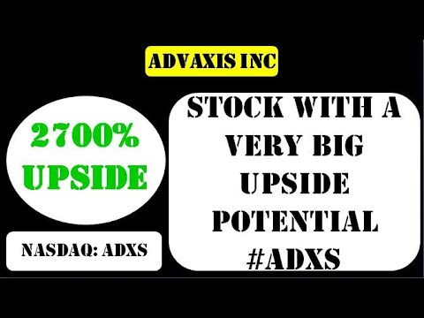 Advaxis Inc Stock with a very big upside potential #adxs - adxs stock