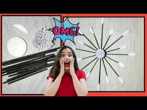 DIY paper Flower Wall Hanging very Easy/DIY Paper Craft Easy Wall Hanging make this at Home Easy