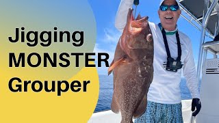 SLOW PITCH JIGGING MONSTER GROUPER!!