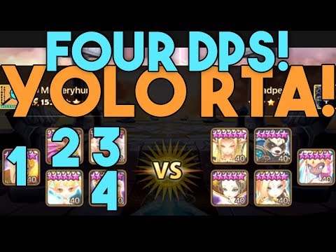 4 DPS YOLO RTA! in SUMMONERS WAR World Arena!