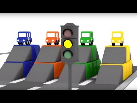 Lehrreicher Zeichentrickfilm - Die 4 kleinen Autos - Das Autorennen