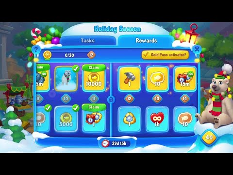 @Fishdom Win Strikes Atlantis Cup Stage 18 - 19. Holiday Season Event Level 11 Unlocked.