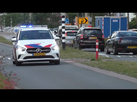 P1, Politie Benz met spoed naar een onbekende Melding in Leeuwarden